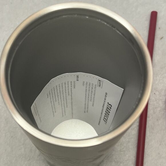 Starbucks Coffee 2021 Holiday Tumbler Stainless Pine Design Venti 24oz New - Picture 8 of 8